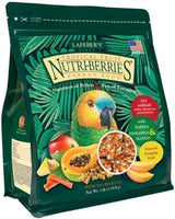LAFEBER'S Tropical Fruit Nutri-Berries Pet Bird Food, Made with Non-GMO and Human-Grade Ingredients, for Parrots, 3 lb