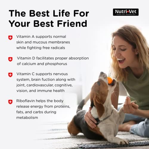 Nutri-Vet Multi-Vite Chewables for Adult Dogs | Formulated with Vitamins & Minerals to Support Balanced Diet | 180 Count