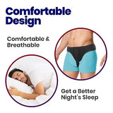 Hernia Belt for Men Inguinal Hernia Support | Groin or Lower Abdominal Hernia Truss Hernia Belts for Women or Mens Inguinal Hernias Support Belt | With Pressure Pad Fits Left or Right Groins (LARGE)
