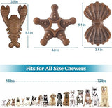Dog Toys for Aggressive Chewers, Indestructible Toys for Large Dogs, Dog Chew Toys for Large Medium Small Breed, 3 Pack Super Chewer Toys with Tough Nylon, Gift for Dogs