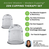 LURE Essentials Cupping Kit for Massage Therapy – Zen Cupping Set, Silicone Cupping Set, Massage Cups for Cellulite, Lymphatic Massage, Fascia (2 Cups)