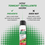Tomcat Rodent Repellent for Indoor and Outdoor Mouse and Rat Prevention, Continuous Spray, 14 oz.