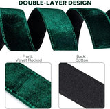 Amumu Flocked Velvet Guitar Strap - Guitar Accessories - Fits Acoustic Guitar Strap, Bass strap, Electric Guitar Strap, Green