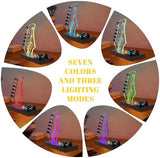Light Up Guitar Pick Holder, Wooden Guitar Pick Holder for Picks Storage and Display, Music Gift for Men Guitar Music Lovers Players Guitarist, Guitar Accessories