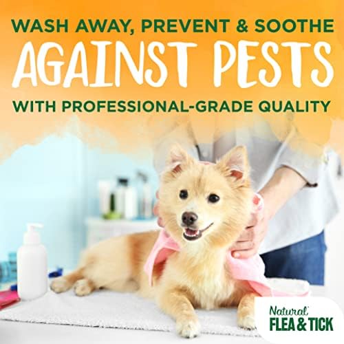 TropiClean Soothing Natural Flea and Tick Dog Shampoo | Natural Flea and Tick Prevention for Dogs | Made in the USA | 1 Gallon