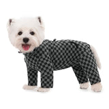 Dog Winter Coat, Warm Fleece Dog Cold Weather Coats, Plaid Turtleneck Dog Pajamas, Pullover Dog Jumpsuit, Turtleneck Dog Winter Clothes for Small Medium Dogs, Dog Onesie Anti Hair Shedding