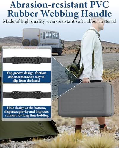 Starlink Gen 2 Carrying Case，Outdoor Travel Case for Standard Starlink V2 Accessories ，Semi-Rigid EVA ，Compact Interior，Large Capacity（Holds Starlink V2 Dish & Router & Cable & Mount & Power Supply ）