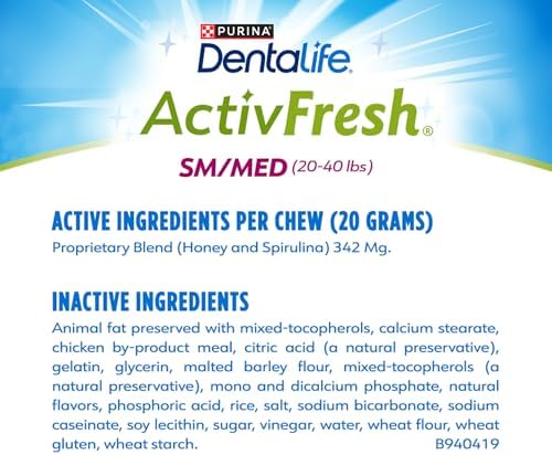 DentaLife ActivFresh Dog Chews for Small and Medium Dogs 20-40 lbs., Dental Chews to Freshen Breath, Chicken Flavor, 15.5 oz., 21 Chews - 21 ct. Pouch