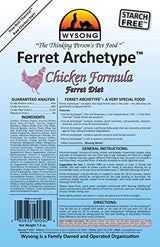 Wysong Ferret Archetype Chicken Formula - Raw Ferret Food - 7.5 Ounce Bag