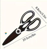 Heavy Duty Kitchen Scissors, Premium Sharp Kitchen Shears for Fish, Meat, Bones, Poultry and Vegetables with Strong Stainless Steel Blades Multi Purpose Cooking Scissors