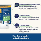 Jope Hip and Joint Dog Chews with UC-II® Collagen - More Effective Than Glucosamine - Veterinarian-Developed - Recommended for Small, Medium and Large Dogs - Cold-Pressed & Third-Party Tested