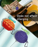 [2Pack] Fruit Cover for AirPods Pro Case Cute 2019,3D Cartoon Silicone Protective Accessories Set Kit for Devil Fruit for AirPods Pro 1st Generation Case for Boy Girl(Purple&Red Yellow Devil Fruit