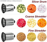 Gvode Meat Grinder and Cheese Grater Attachment for KitchenAid Stand Mixer, Slicer Shredder & Meat Grinder with Sausage Stuffer, 2 Pcs Accessories and Attachments for Kitchen aid