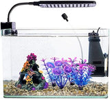 GSD Aquarium Colorful Coral Reef Set Fish Tank Decoration Mountain Ornament for Aquarium Environments Decor Accessories, Coral Mountain x 1, Aquatic Plant x 4