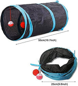 21 Pcs Cat Toys for Indoor Cats Collapsible Cat Tunnel Interactive Feather Teaser Wand Ball Toy for Kitten Cats