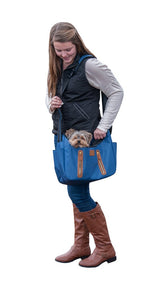 Pet Gear Tote/Sling Carrier for Cats/Dogs, Storage Pocket, Removable Washable Liner, Zippered Top and Mesh Windows, Navy, Sling