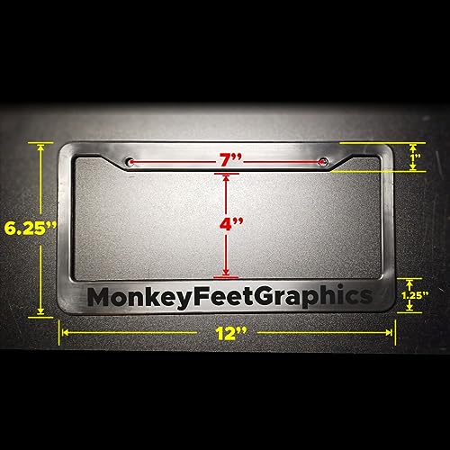 1pc - The Office Funny Black Plastic or Aluminum License Plate Frame Truck Car Van Décor Car Accessories Meme Gifts Auto Parts (Chrome Graphics, Plastic Frame)