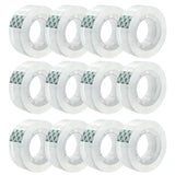 Zizlurnar 12 Rolls Transparent Tape Refills Rolls, Clear Tape, 1 in Core, 3/4 x 1000 in, Gift Packaging Tape Refill Roll for Office, Home, School