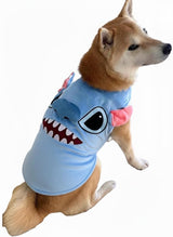 ComfyCamper 3D Blue Alien Dog Costume - Small Medium Large XL XXL Cosplay Halloween Costumes Christmas, S