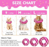 Cat Cone Collar Soft, Cat Recovery Collar for Wound Healing Cute Cat Adjustable Cat Cones to Stop Licking Comfortable Lightweight Neck Elizabethan Collars for Cats Purple