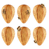 2 Pack Fabric Wasp Nest Decoy Outdoor Garden Hanging Wasps Deterrent Fake Wasp Repellent for Home Hornets Wasps Yellow Jackets Waterproof