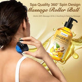 Valentine's Day Gifts for Men&Women -3 Pack Massage Oil for Massage Therapy,Lymphatic Drainage Ginger Oil | Lavender Oil | Sore Muscle Eucalyptus Massage Oils &Massage Ball for Date Night