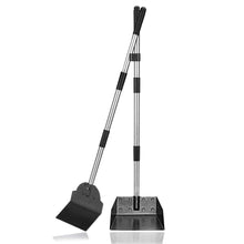 Load image into Gallery viewer, Dog Pooper Scooper,Tray and Spade Set Poop Scooper for Dogs, Adjustable Long Handle Metal Pooper Scooper with Bin for Pet Waste Removal, No Bending Clean Up for Medium and Large Dogs
