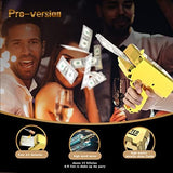 RUVINCE Money Gun Shooter Money Gun for Movies That Look Real, Prop Gun Make it Rain, Handheld Cash Gun for Game Movies Party