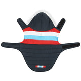 HDE Dog Puffer Jacket Fleece Lined Warm Dog Parka Winter Coat with Harness Hole Patriotic - L