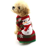 NACOCO Thick Snowman Dog & Cat Sweater - Xmas, New Year, Christmas Pet Clothes (Small, Thick Snowman)