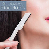 Dermaplaning Tool (9 Count) – Easy to Use Dermaplane Razor for Face – Practical Hair Remover Blade for Eyebrows and Peach Fuzz – Facial Shaver for Women That Helps Exfoliate and Smooth the Skin