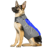 Vizpet Dog Raincoat Waterproof Coats,Dog Jacket High Visibility Warm Vest Dog Clothes for Small Medium Large Dogs (Blue-XL)
