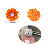 Petbuy 40Pcs Puppy Yorkie Dog Hair Bows Flower with Rubber Band,Pet Small Dog Girl Flower Christmas Hair Topknot Bowknot Hair Accessories Pet Grooming for Party Christmas Birthday