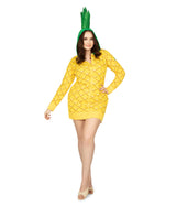 Tipsy Elves Pineapple Halloween Costume Dress: Large