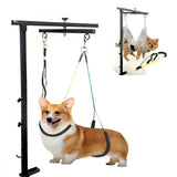 Mluyeri 360 Rotatable Dog Grooming Arm with Clamp,Foldable Adjustable Height Dog Grooming Table Arm with Hammock and Restraint Dog Leashes,Pet Grooming for Small Medium Dogs at Home or Salon