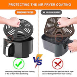 Air fryer Accessories for Ninja AF101 AF161 AF150 Air Fryer, 8.2'' Round Food Grade Air Fryer Grill Pan Grill Plate Crisper Plate Replacement Parts Tray Rack Compatible Ninja Foodie Pressure Cooker