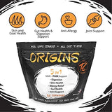 Origins 5-in-1 Dog Supplement - Powdered Food Topper w/Natural Omega 3 Fish Oil - Supports Healthy Digestion, Skin, and Coat - Helps Reduce Itching & Joint Inflammation (2 lbs)