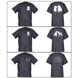 WAYUTO Short Sleeves Pet Grooming Smock with Zipper Dog Grooming Work Clothes with 2 Pockets Pet Grooming Shirt Dog Grooming Workwear for Pet Shop Men Women Bichon Medium