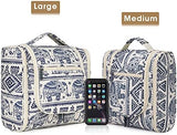 Hanging Toiletry Bag for Women Travel Makeup Bag Organizer Toiletries Bag for Cosmetics Essentials Accessories (Large, Elephant)