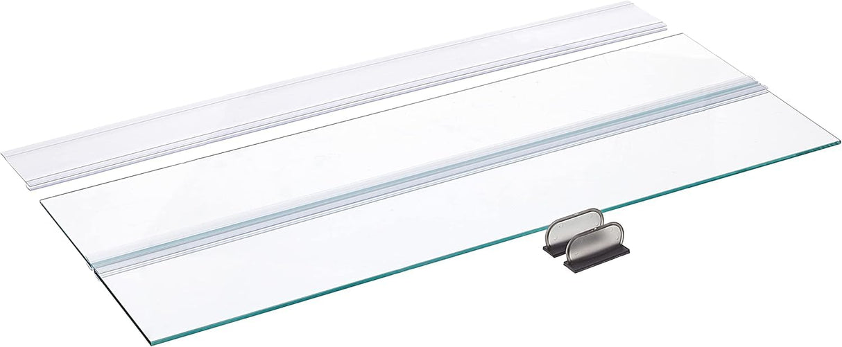 H2Pro 16″ Glass Canopy 5.5 Gallon Aquarium Fish Tank (15.28 x 7.56 x 0.16in)