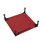 Love&go Elevated Dog Bed with Metal Frame, Cooling Raised Pet Cot for Dog and Cat (S - Red, Small-18.5x18.5x5.5 inch)