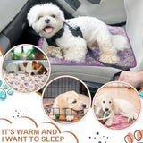4 Pcs Waterproof Guinea Pig Blankets Washable Small Animal Fleece Bedding Absorbent Guinea Pig Cage Liners Reusable Pet Pee Pad Sleep Mat Pad Cover for Hamster Ferret (Paw Print, 28 x 41 Inch)