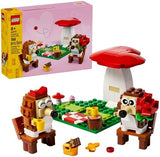 LEGO Hedgehog Picnic Date Building Toy - Animal Figures and Playset for Kids, Boys and Girls, Ages 8+ - Gift for Valentines Day for Her and Him - with 2 Hedgehog Toys and Accessories - 40711