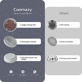 Coomazy Large Silicone Slow Feeder Dog Bowls, Interactive Puzzle Toy for Pets Food Training, Keeps Dogs Busy, Prevents Puppy Overeating (Smoke Gray, Large: 3.2Cup)