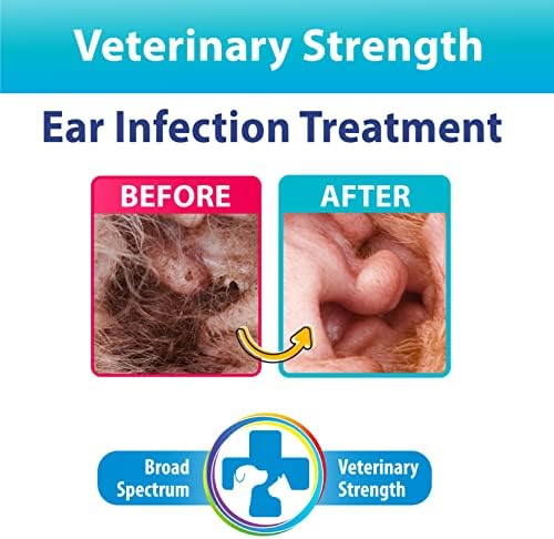 Curaseb Dog Ear Infection Treatment Solution – Soothes Itchy & Inflamed Ears – Cleans Debris and Buildup - 8oz