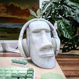 Moai Headphone Stand - Universal Headset Holder - Desk Accessory - Stands and Mounts for Desktop - Gaming Setup - Gamer Accessories (Galaxy Black)