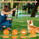 Anti Barking Device for Dogs - Dog Bark Deterrent Devices for Stopping Bad Dog Behavior - Ultrasonic Dog Bark Deterrent, Refuse to Shout and Slap - Best Anti Barking Device Rechargeable