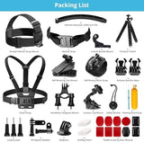 AKASO Outdoor Sports Action Camera Accessories Kit 14 in 1 for AKASO EK7000/ EK7000 Pro/Brave 4/ Brave 7 LE/ V50X/ V50 Pro/ V50 Elite/Go Pro Hero 9 in Swimming Any Other Outdoor Sports