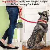 DogBuddy Pooper Scooper, Portable Dog Pooper Scooper, Poop Scooper for Small and Large Dogs, Pooper Scooper with Bag Attachment, Leash Clip and Dog Waste Bags Included (Large, Mist)