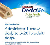 Dentalife Purina ActivFresh Daily Oral Care Mini Dog Chews - 56 Treats